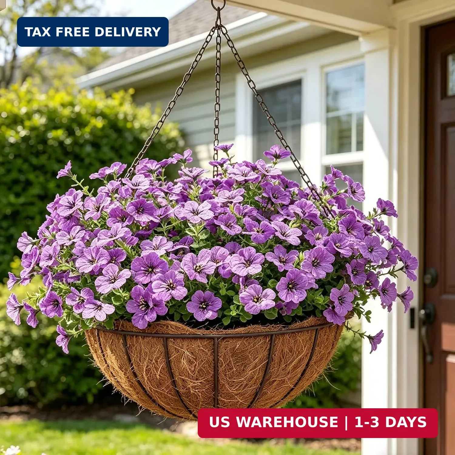 Elyum Artificial Flowers for Outdoors, 9 Bundles Artificial Plants & Flowers Out