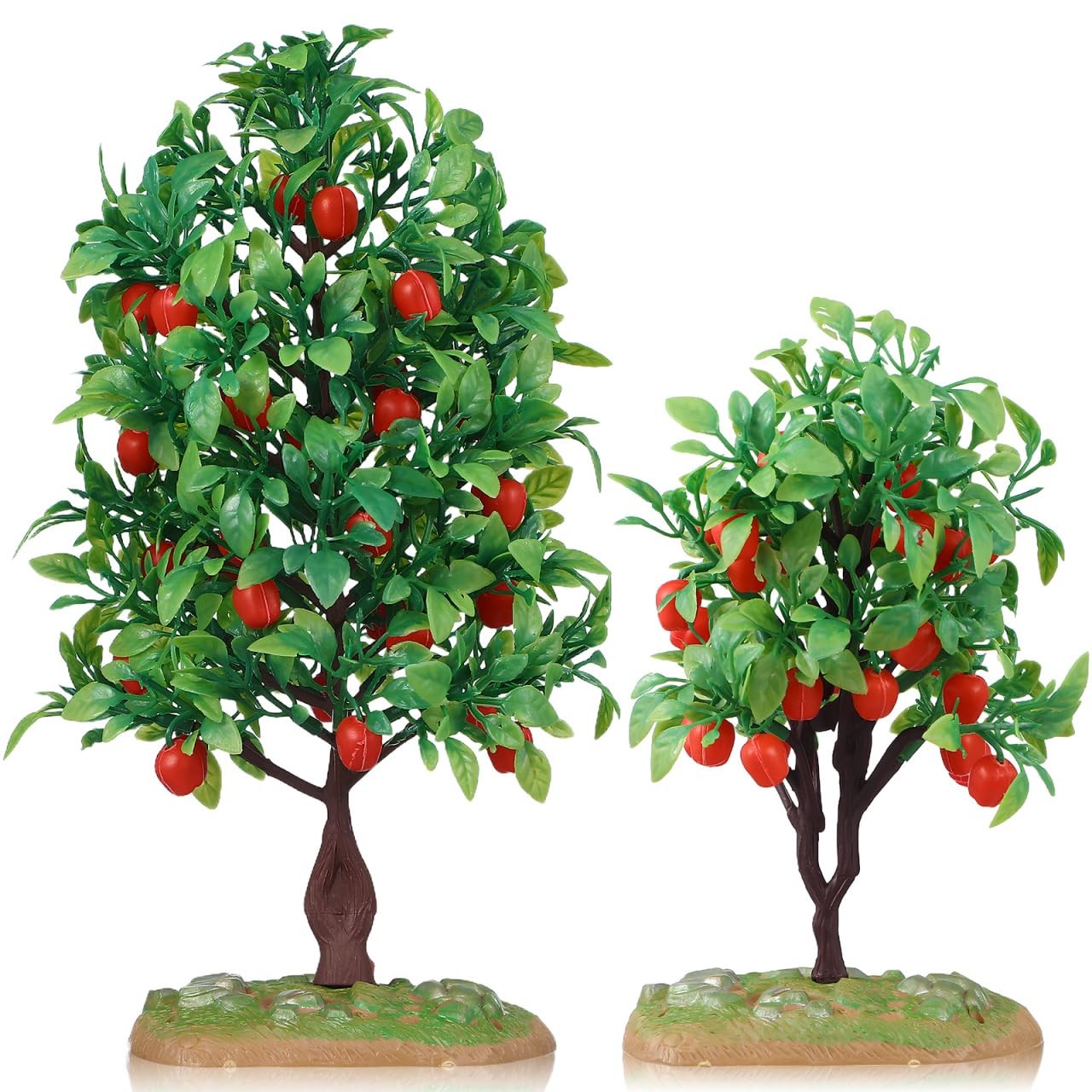 2pcs Mini Artificial Trees Plastic Small Tree Models for Train Scenery Dioram…