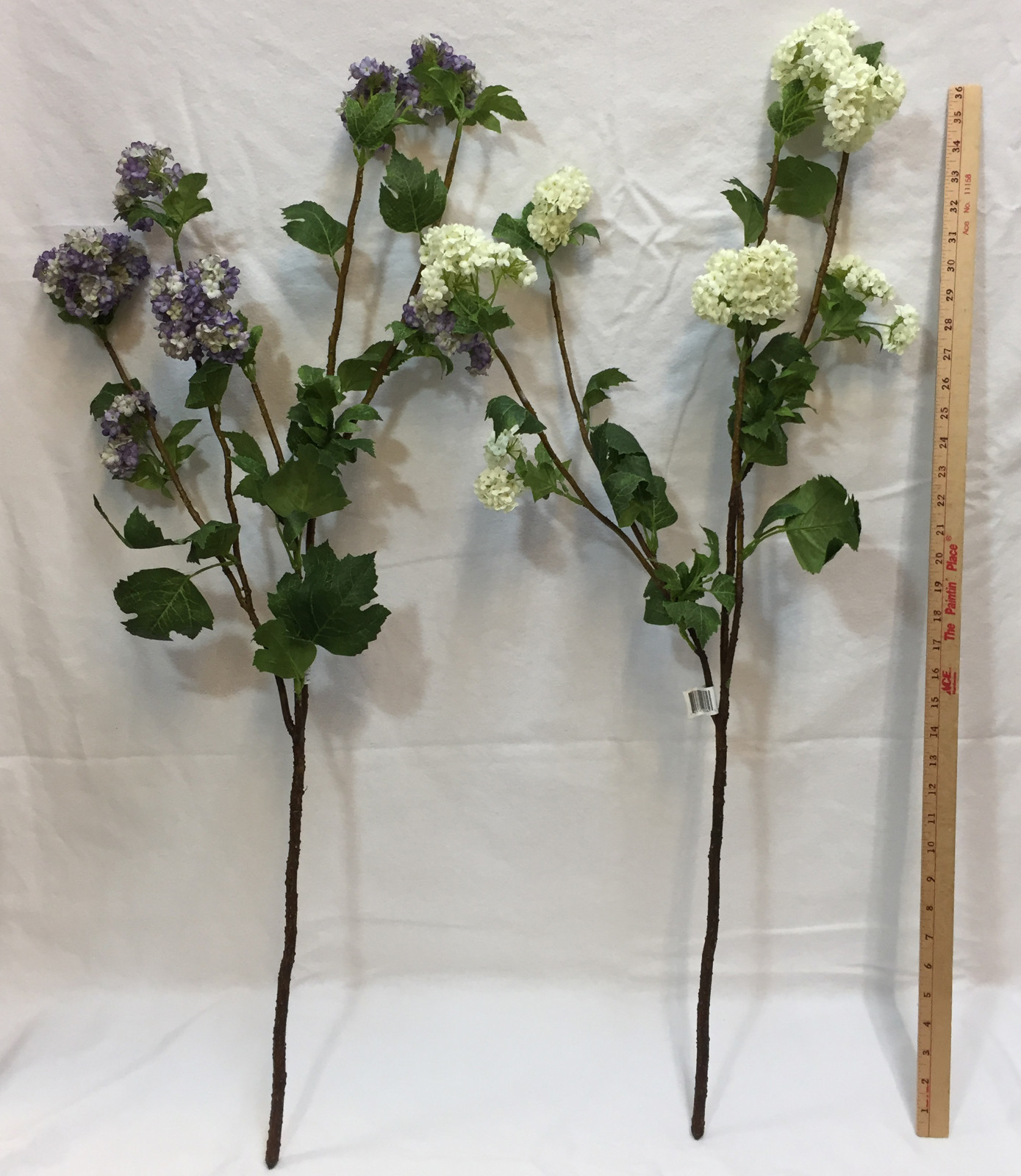 Lilac Flowers Long Stem 40″ Pink Purple White Artificial Stem Blossoms Set 6