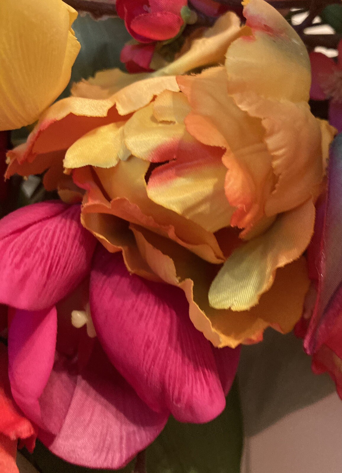 Extravagant And Colorful Tulip Wreath