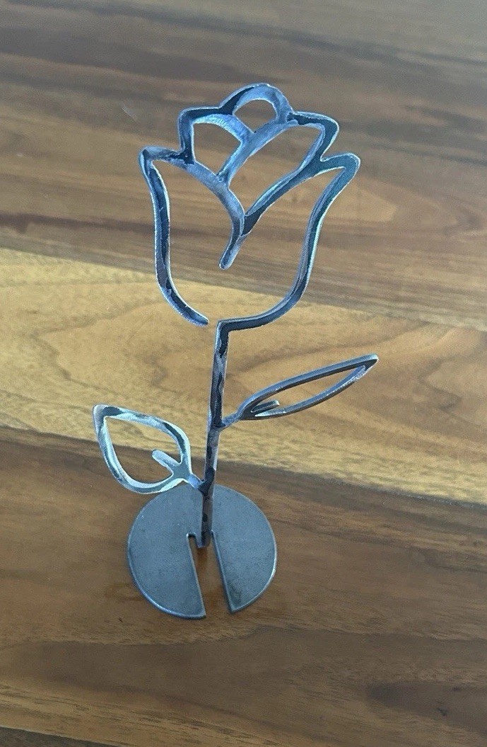 American Made Steel Rose Gift For Her, Mom, Wife, Girlfriend, Valentines Day