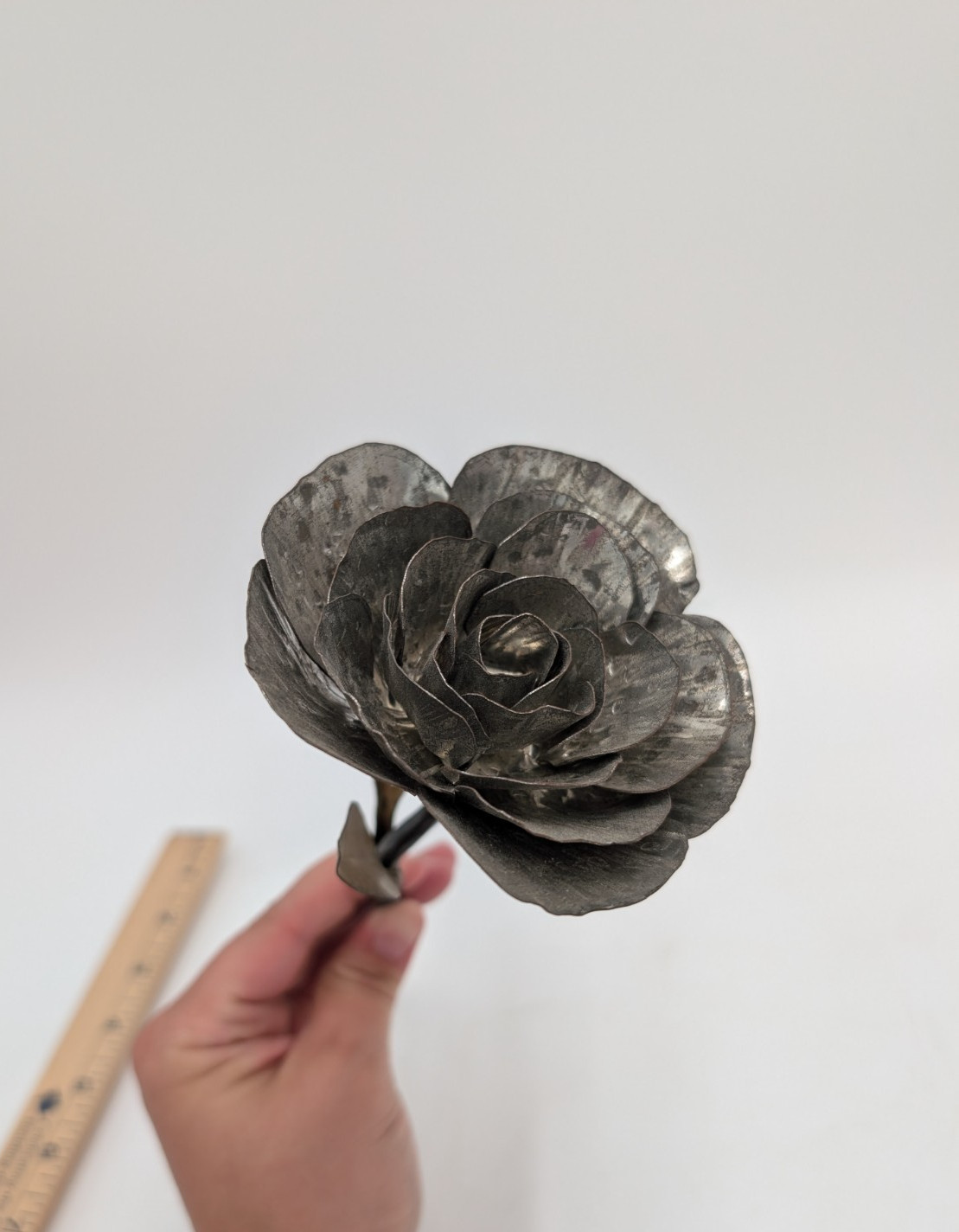 Hand Crafted Welded Metal Forever Rose 🌹