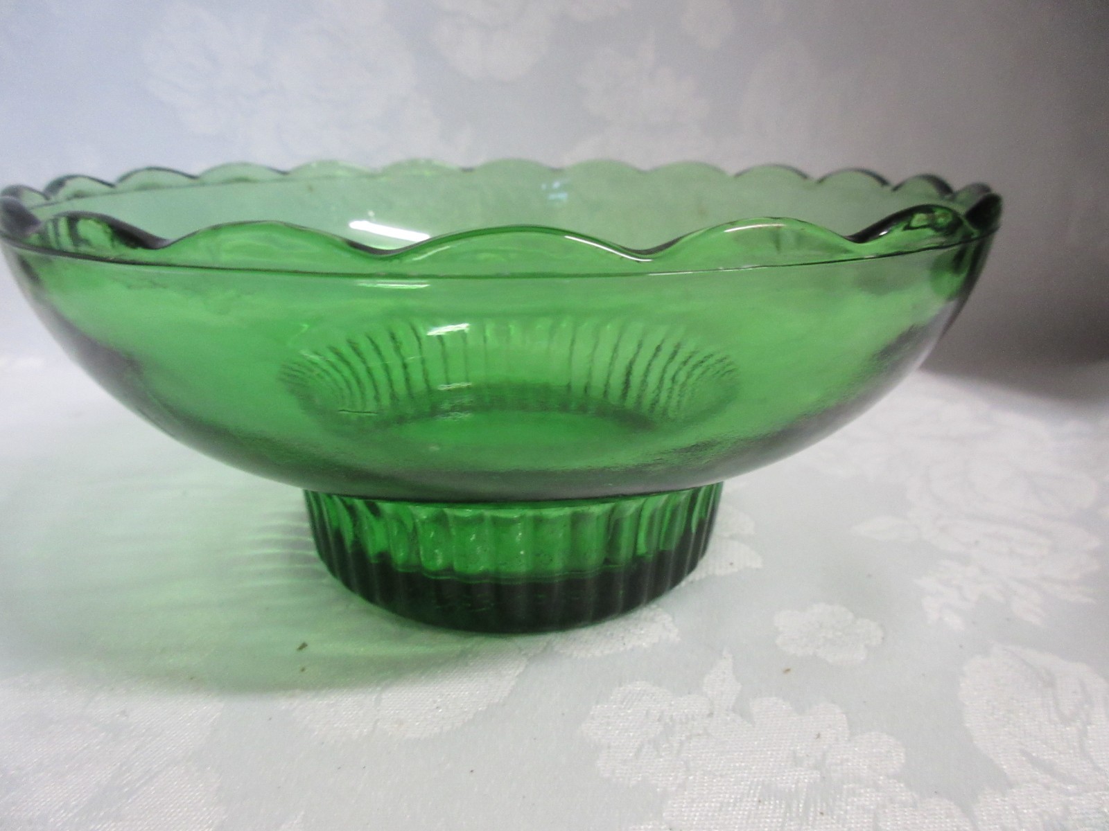 3 1950’s Vintage E O BRODY Forest Green Florist Bowls, ALL DIFFERENT!!
