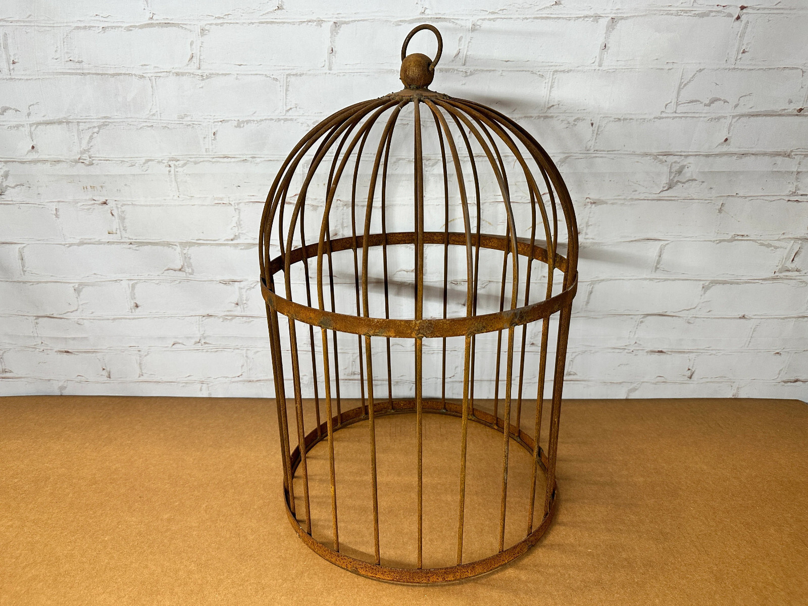 24″ Large Bird Cage Cloche Topiary Flower Trellis Wrought Iron