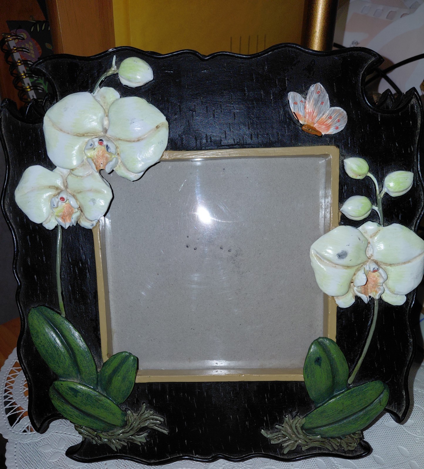 Interior Accents Botanical Beauty Orchid And Butterfly 6 Piece Set Black White