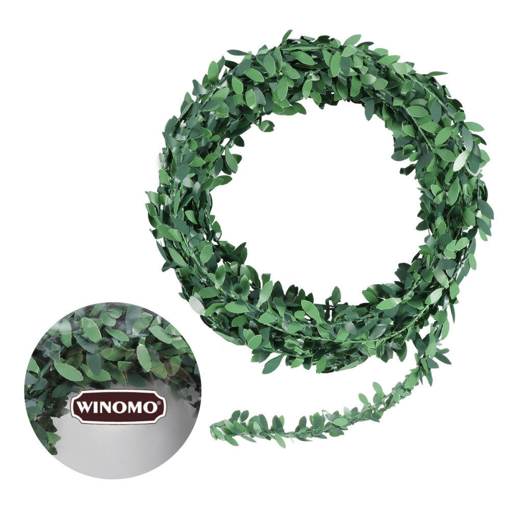 Green Vines Garland Silk Fake Leaves Fake Vine Leaf Hanging Plants Wedding