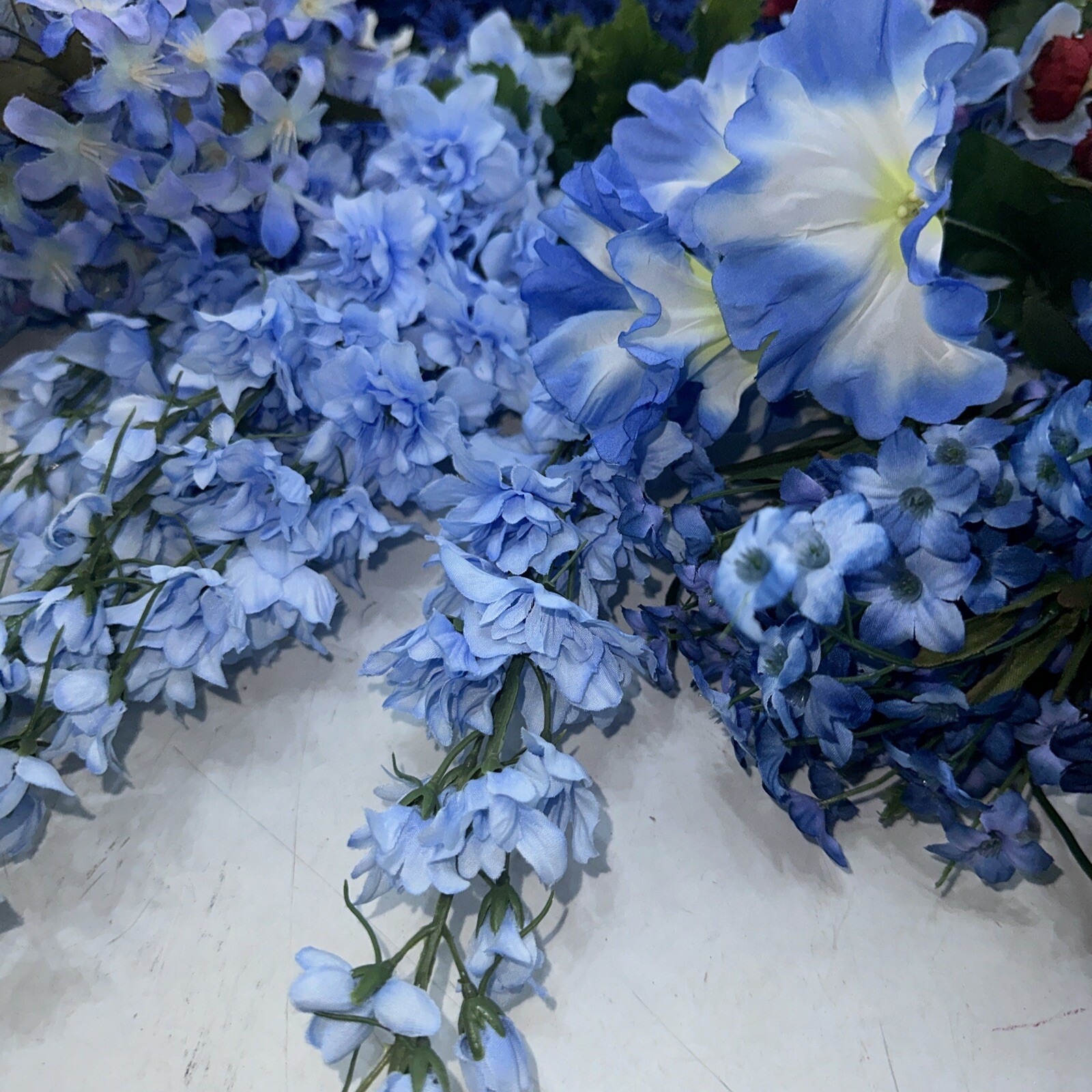 Artificial Flowers Mixed Lot Foliage Leaves Flowers Decor Wedding Crafts +