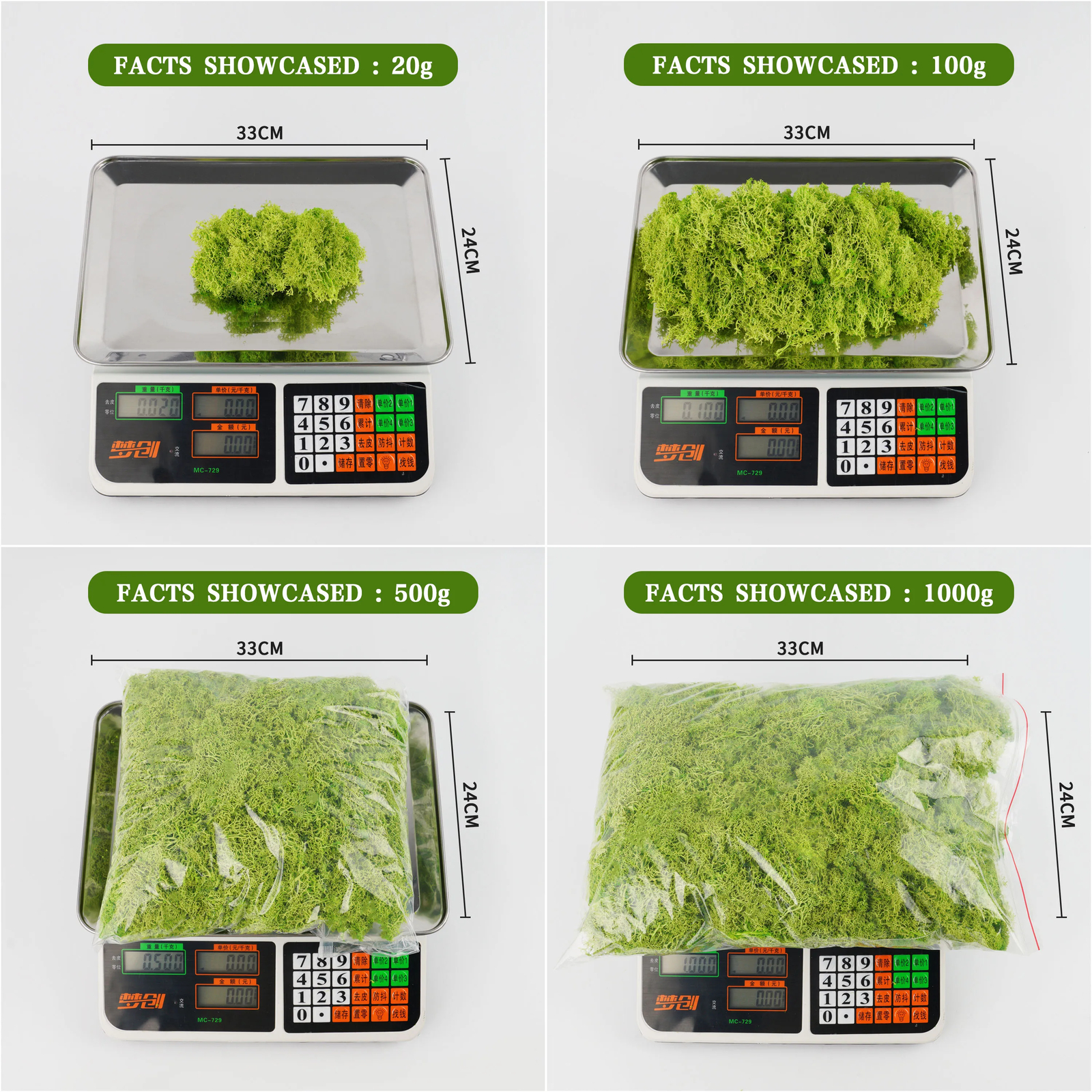 20g Artificial Green Moss Plants Fake Grass Eternal Life Grass Mini Landscape
