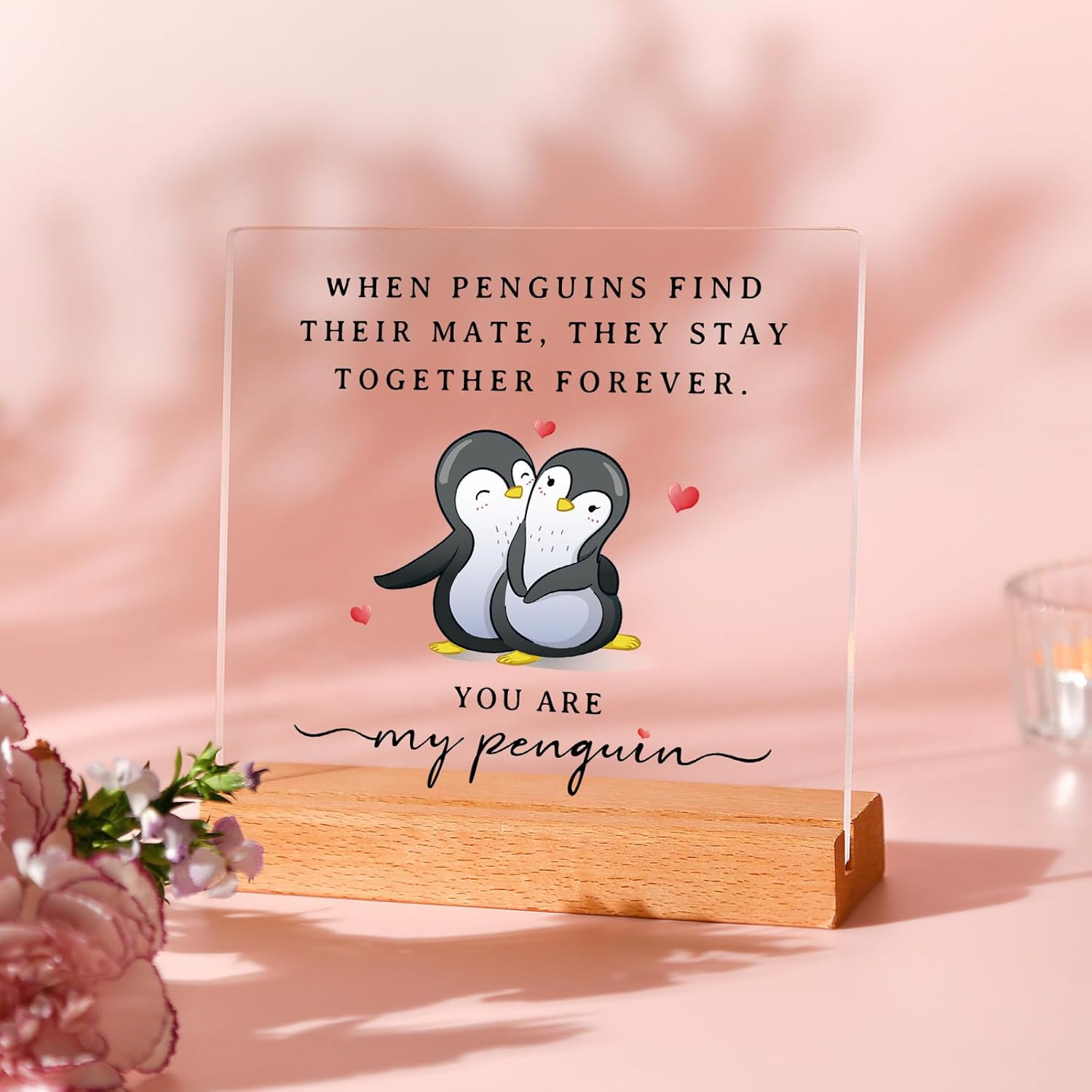 Valentines Day Gifts for Her or Him – Wedding Anniversary Acrylic Plaque for Men