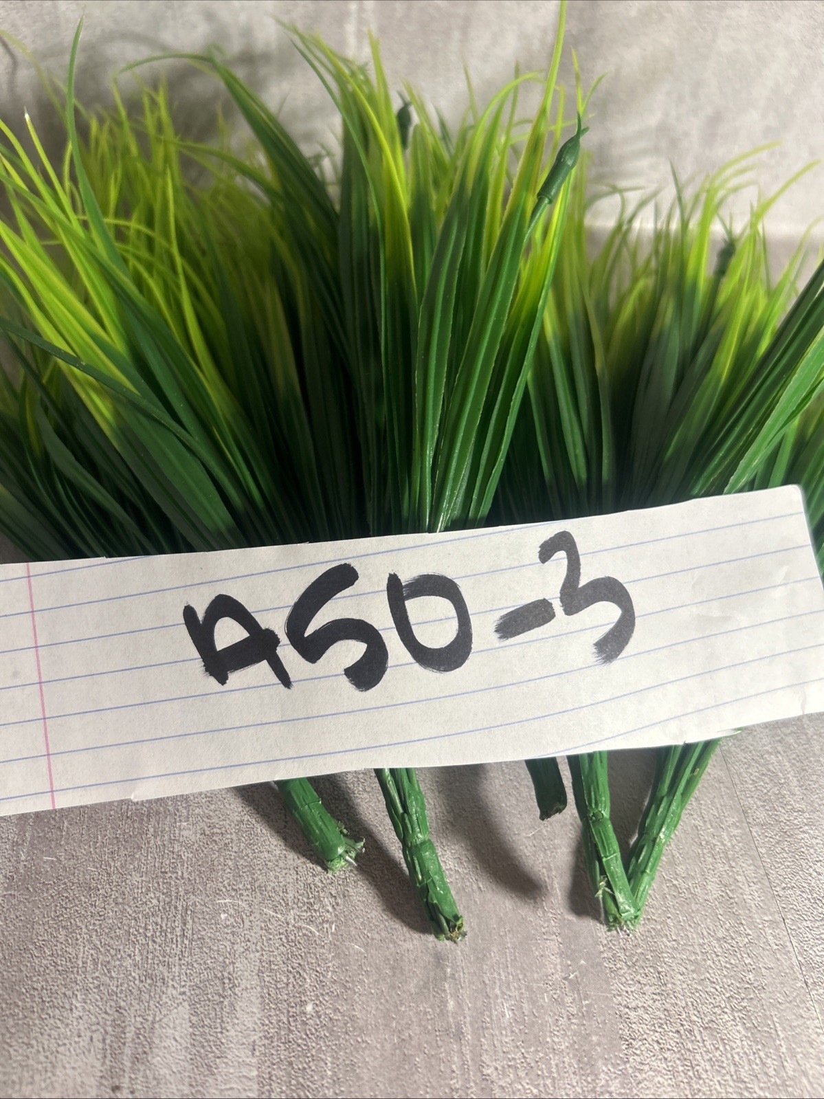 Set Of 5 Faux Grass Green Dark To Light Floral Picks Crafts Arrangement A503