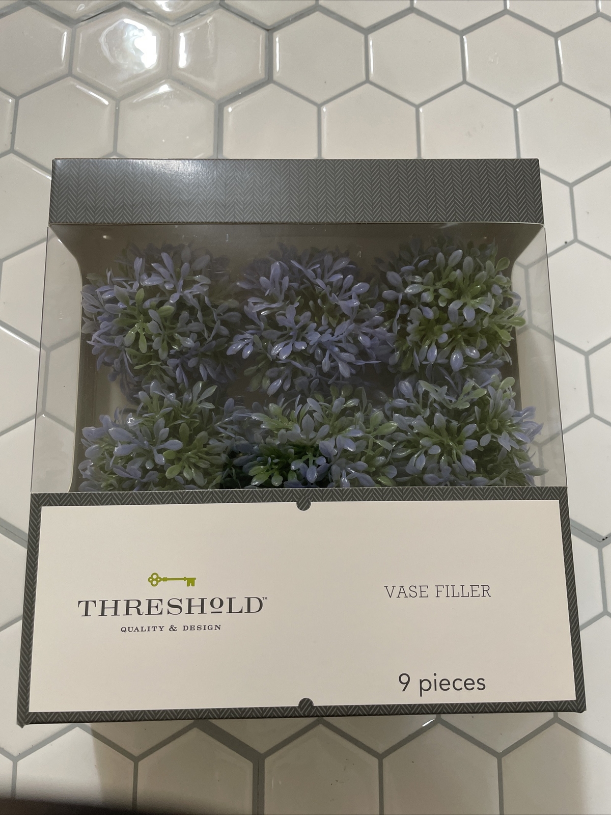 Threshold Vase Filler Lavender Spheres 9 Pieces Round Leaves Home Decor