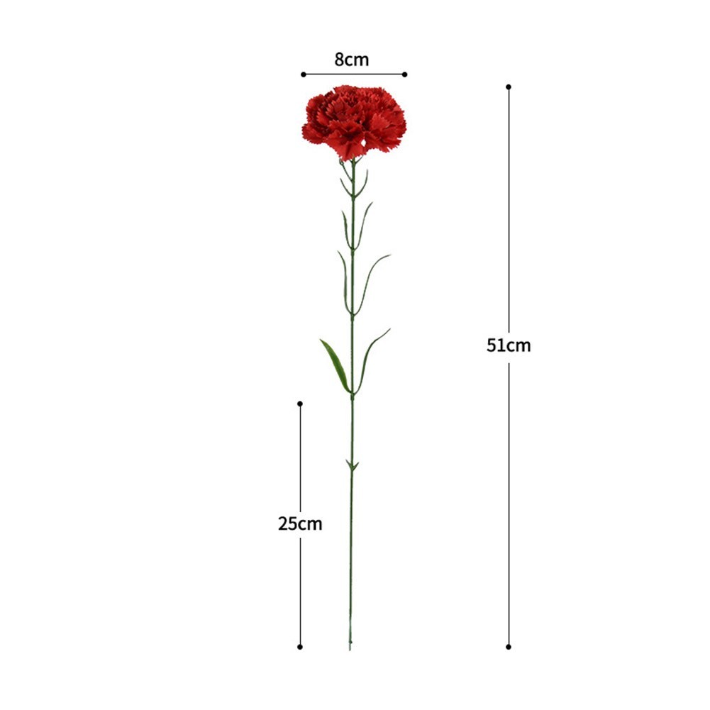 8CM Silk Carnation Flower Beautiful Decoration for Home Office and Events