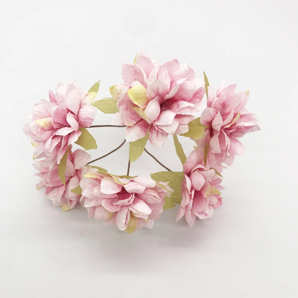 Artificial Flower Silk Peony Home Christmas Handmade Decorative Flower Wall Garl