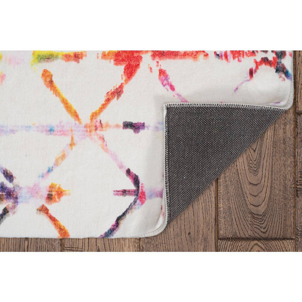Hilaria Faux Rabbit Ivory & Multi 5X7 Area Rug
