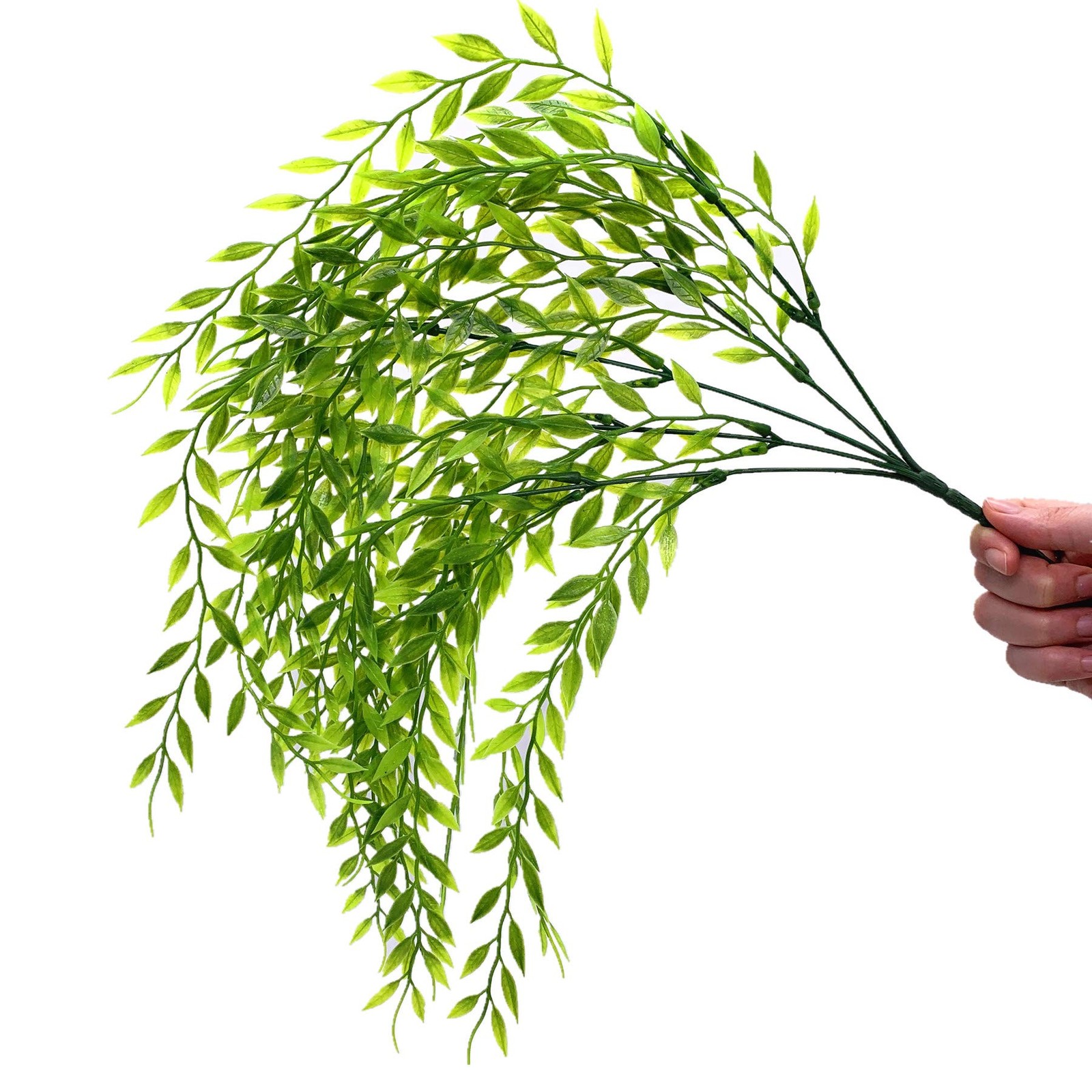 Artificial Weeping Willow, Plastic Plants Greenery Shrubs, Fake Hanging Vine …