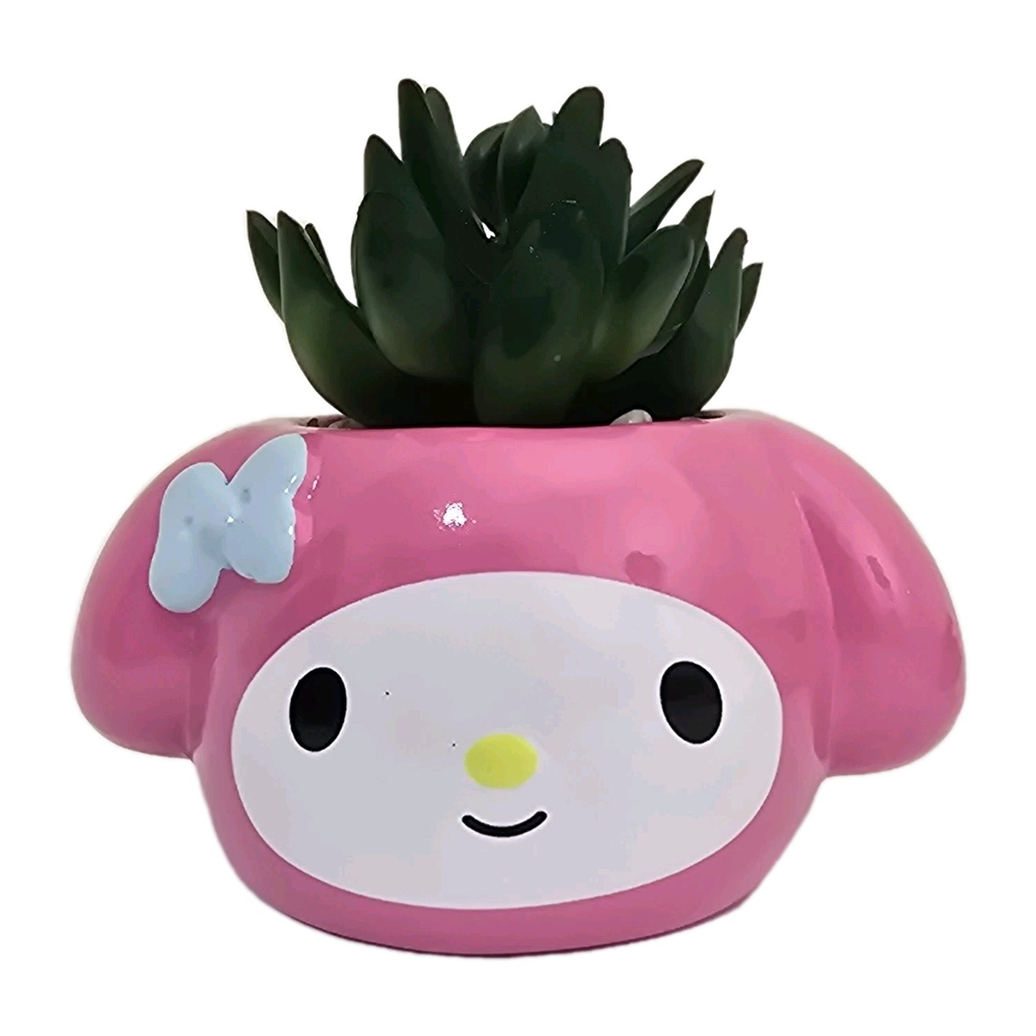 My Melody sanrio 3 Inch Ceramic Mini Planter Artificial Succulent Decor Pink