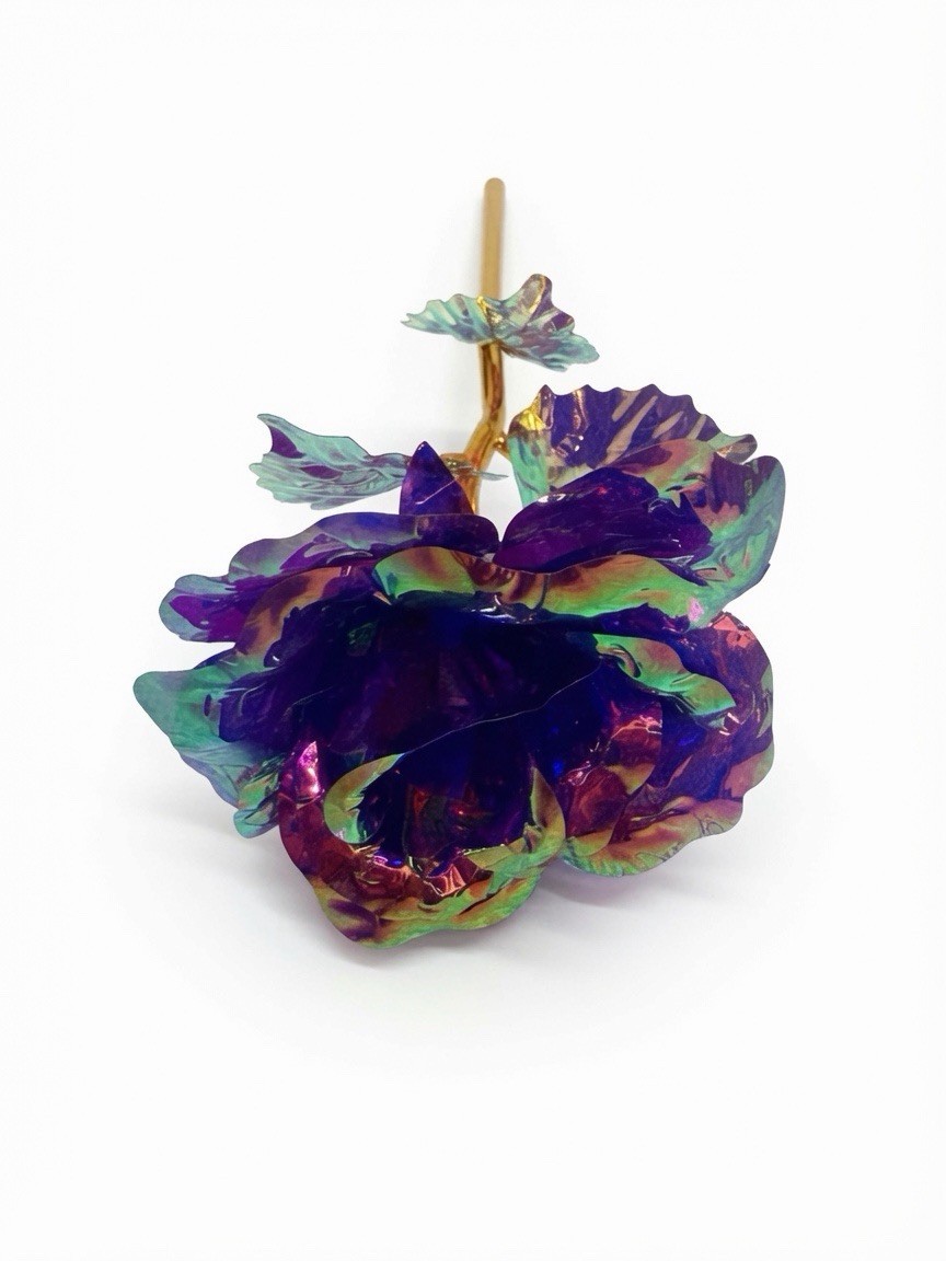 47 Pcs Multicolor Galaxy Rose Flowers with Stems Wedding Decor 9in