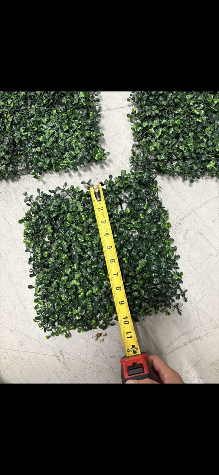 3 pcs 12″x12″ Artificial Boxwood Mat Wall Hedge Decor Privacy Fence Panel Grass
