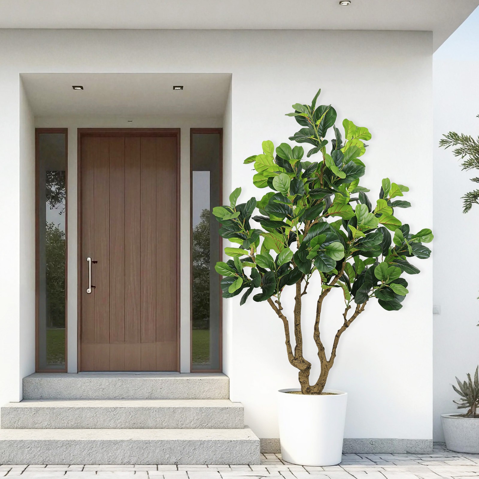 7FT Tall Artificial Banyan Tree Silk Plant – Faux Greenery for Indoor Outdoor