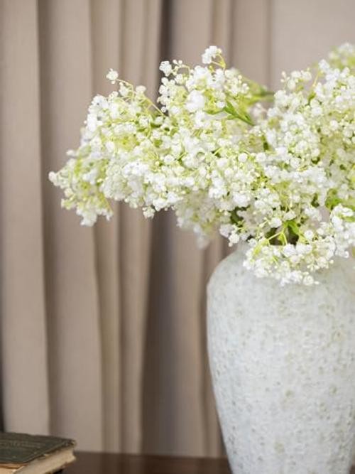 6PCS Green Baby’s Breath Stems, 24 Inches | Realistic Faux Gypsophila White