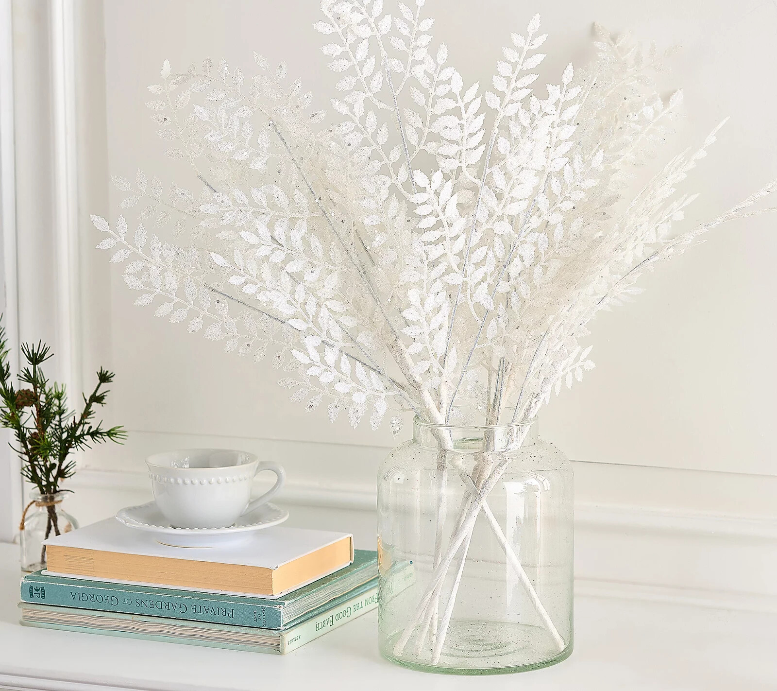 Set of 6 Shimmery Leaf Picks by Valerie White Home Decor