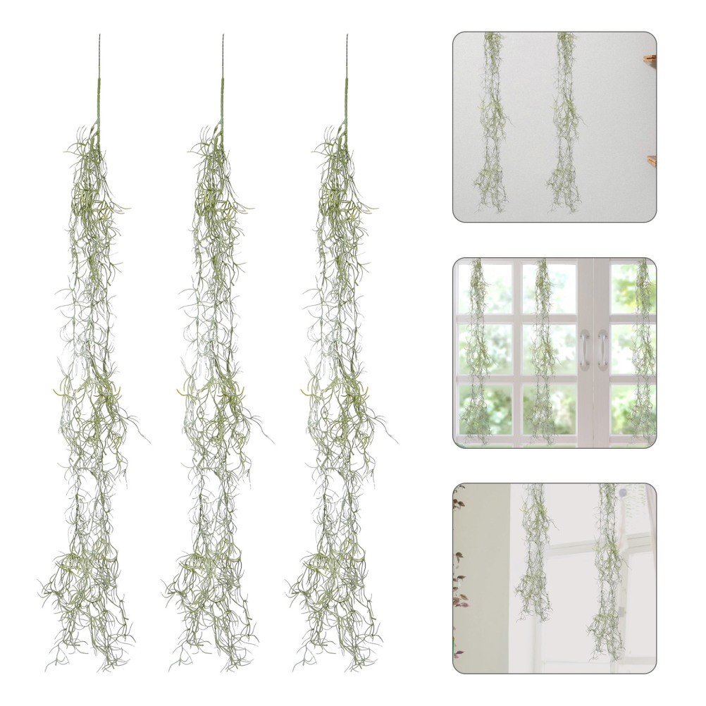 6 Pcs Artificial Vine Decoration Moss Plant Wall Decorative Hanging