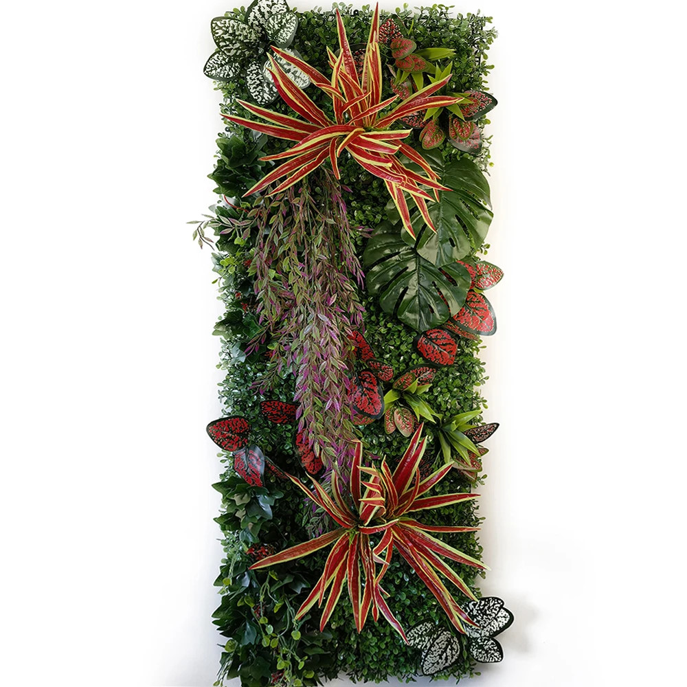 40x120cm Artificial Plant Wall Chlorophytum Grass Garden Wedding Decor Panel