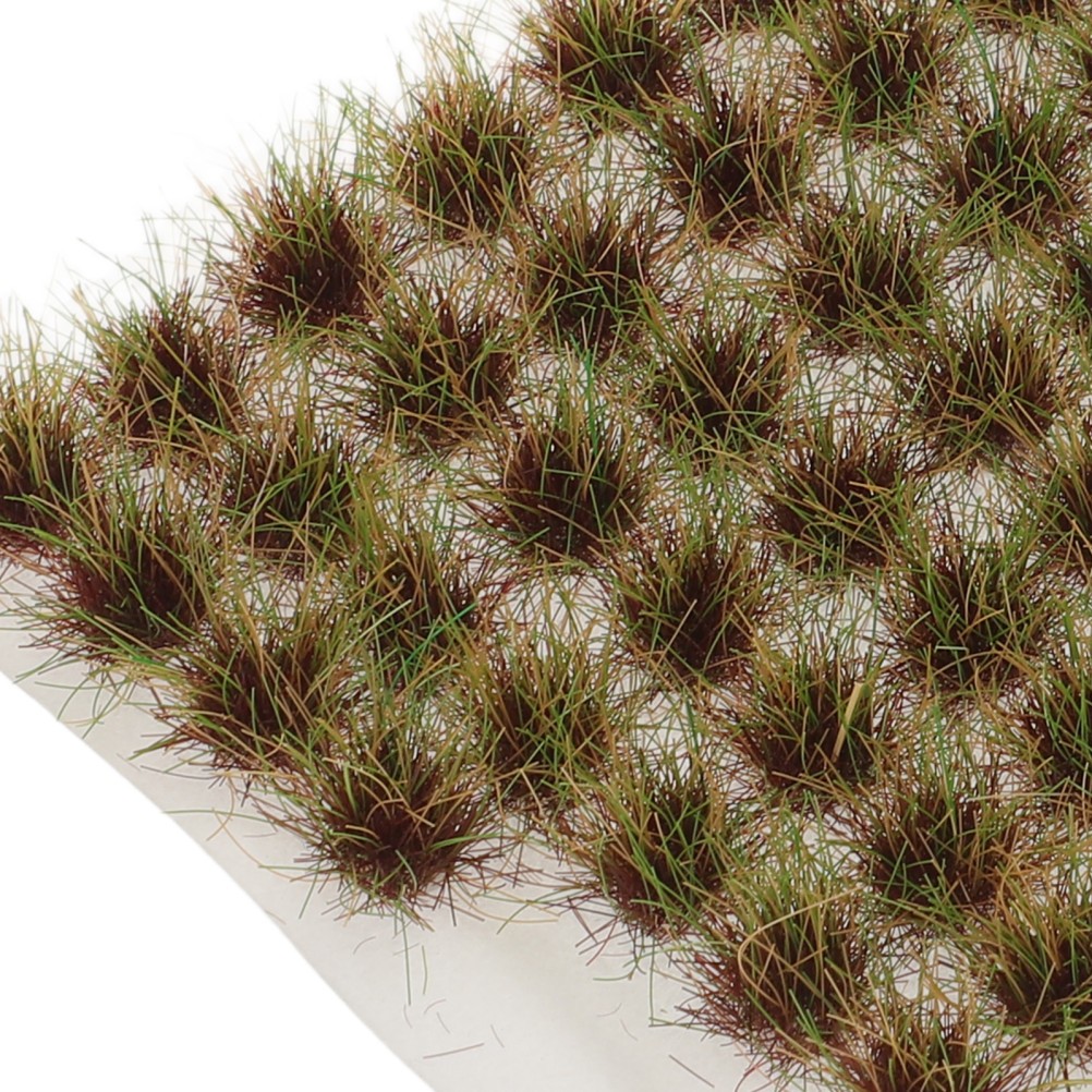 70Pcs Durable Green Artificial Grass Tufts for Miniature Diorama Decoration