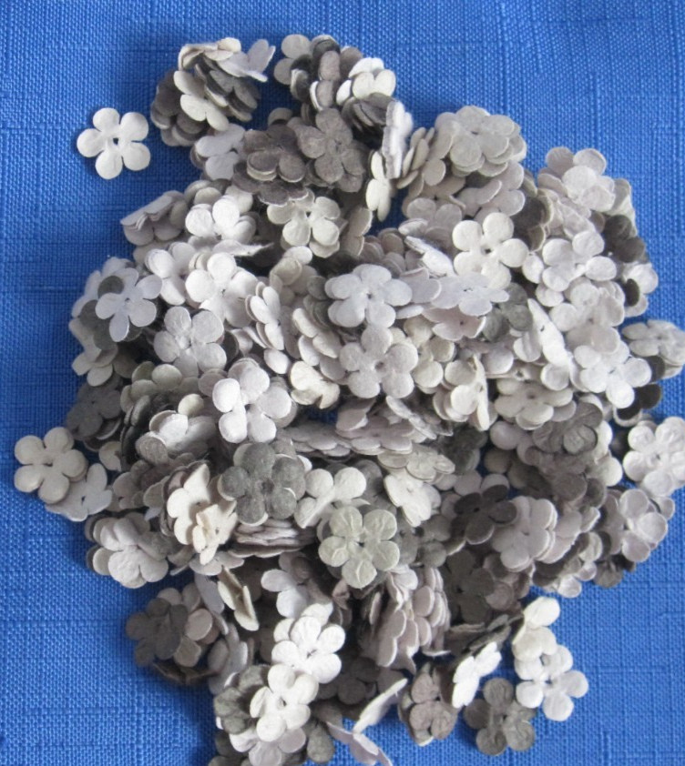 #1 Lot-14 Bags Used Mulberry Paper Flower Petals .5″-1″ Multiple Colors Sizes