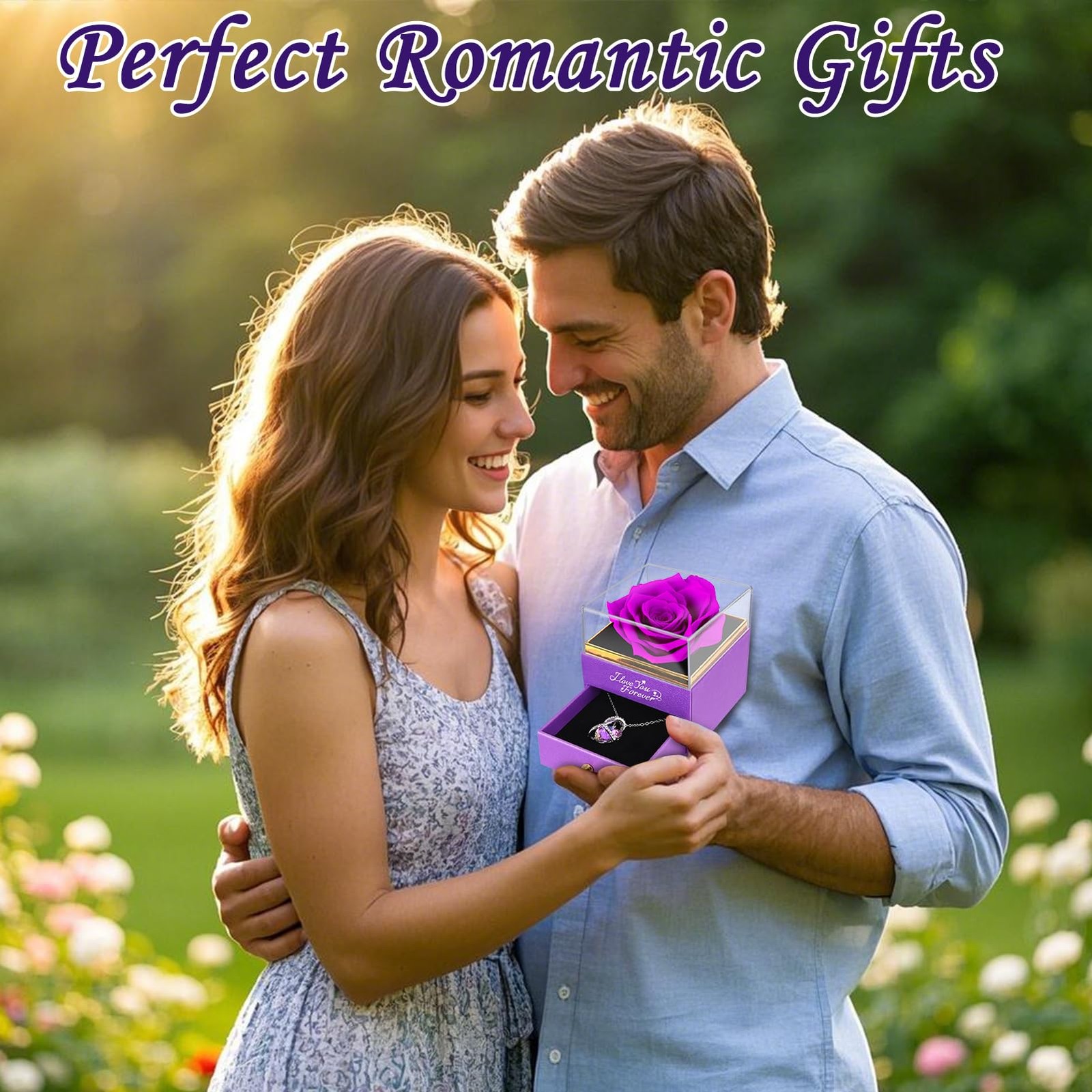 Preserved Flowers Rose Gifts for Women: Roses for Girlfriend Grandma Mom Wife Bi
