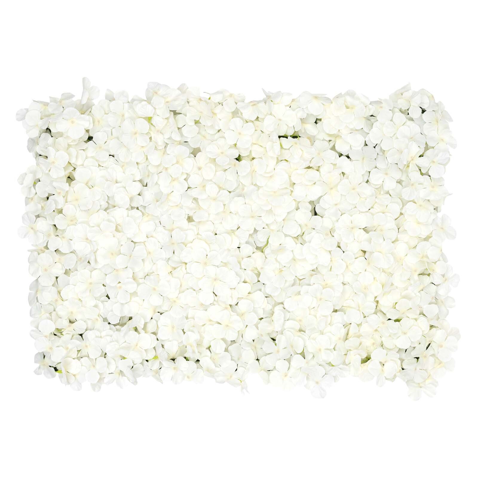 NEW Artificial Flower Wall Panel White 20pcs For Filming Wedding Party Backdrop.