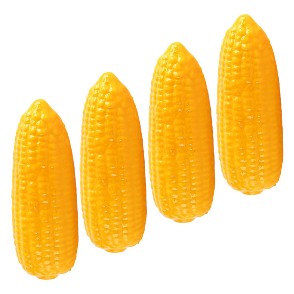 4 Pcs Simulated Vegetable Model Corn Christmas Ornaments Fake The Cob Prop