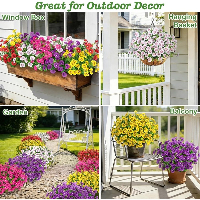 Vibrant Artificial Eucalyptus Flowers 8in Faux Flora Home Garden Decoration New