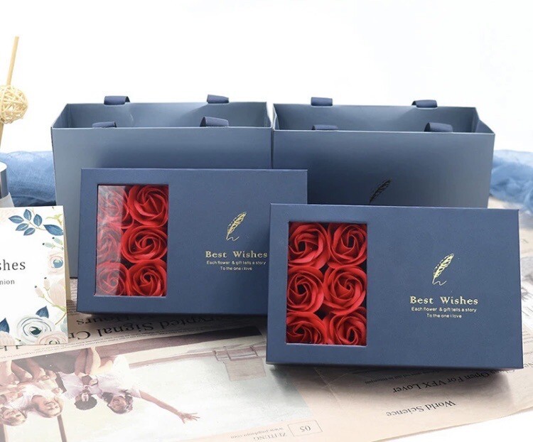 Jewelry Gift Box Eternal Rose 6 Red Roses Scented Holiday Gift