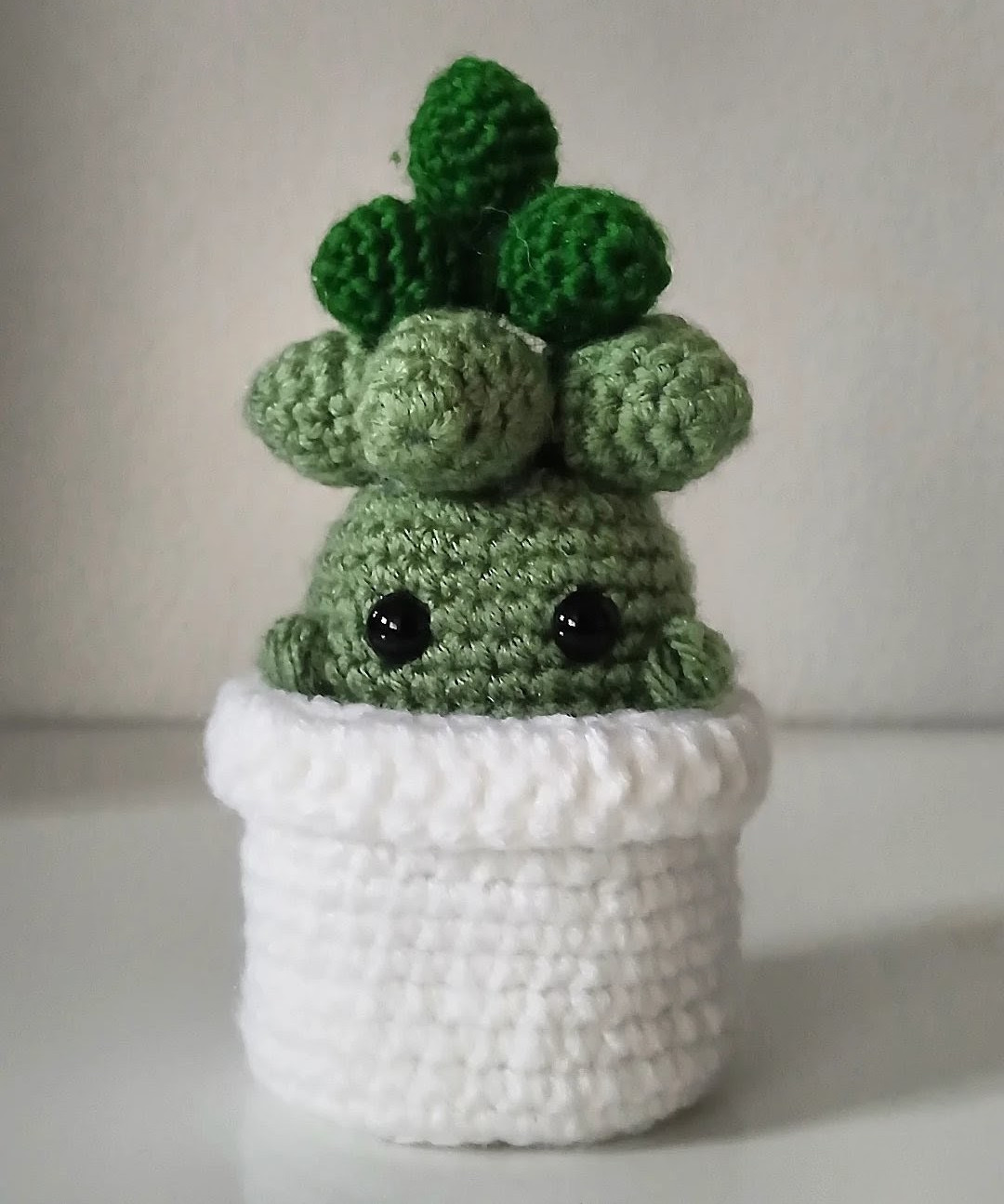 Handmade Crochet Cactus in Removable Pot – Cute Amigurumi Plush