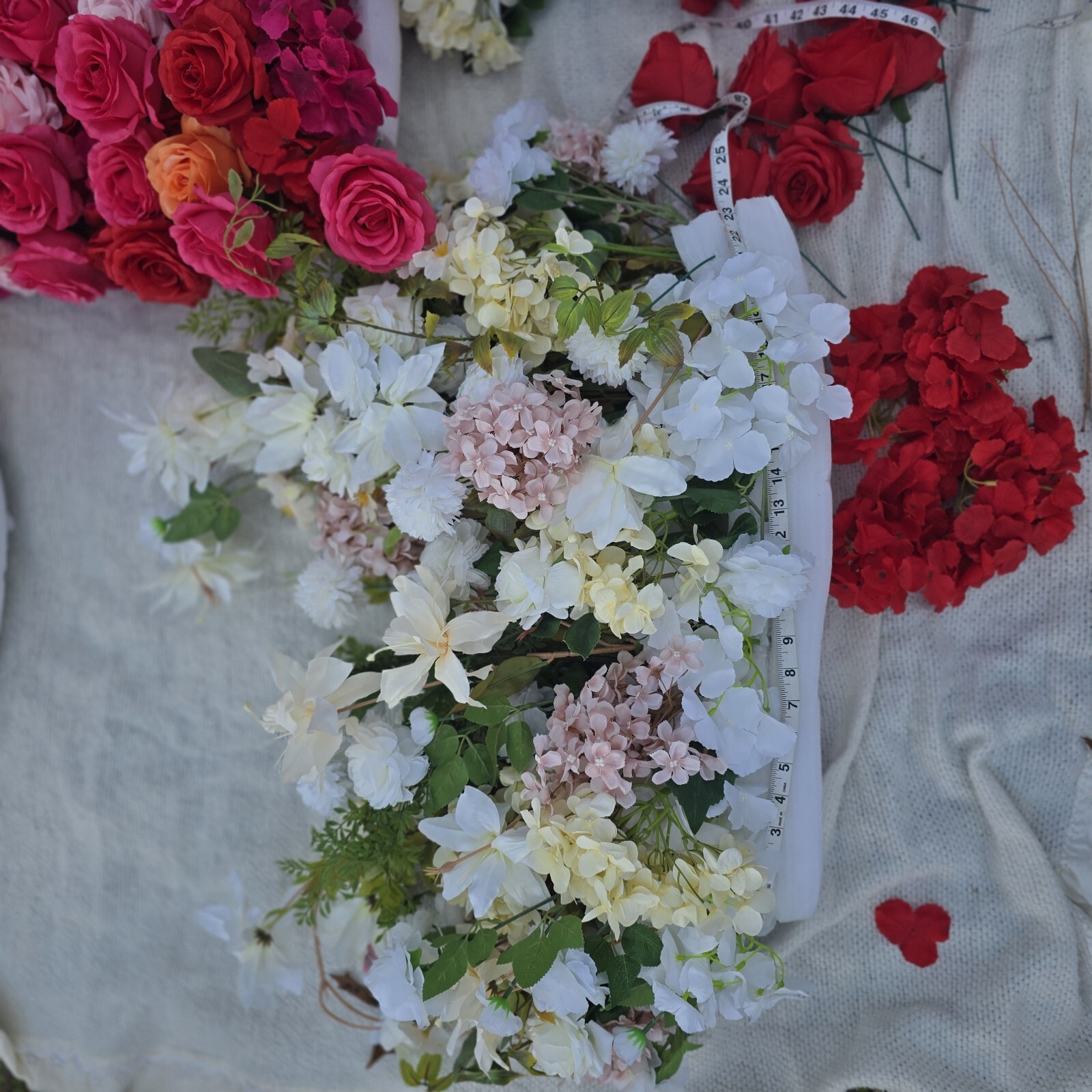 Wedding Flower Centerpiece Floral Arrangement X4 23″x24″ X1 34″ Roses + Extras