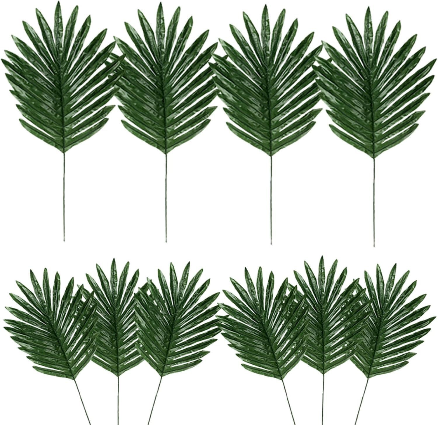 Lifelike 50Pcs Tropical Palm Leaves – Perfect for DIY Decorations & Celebrations