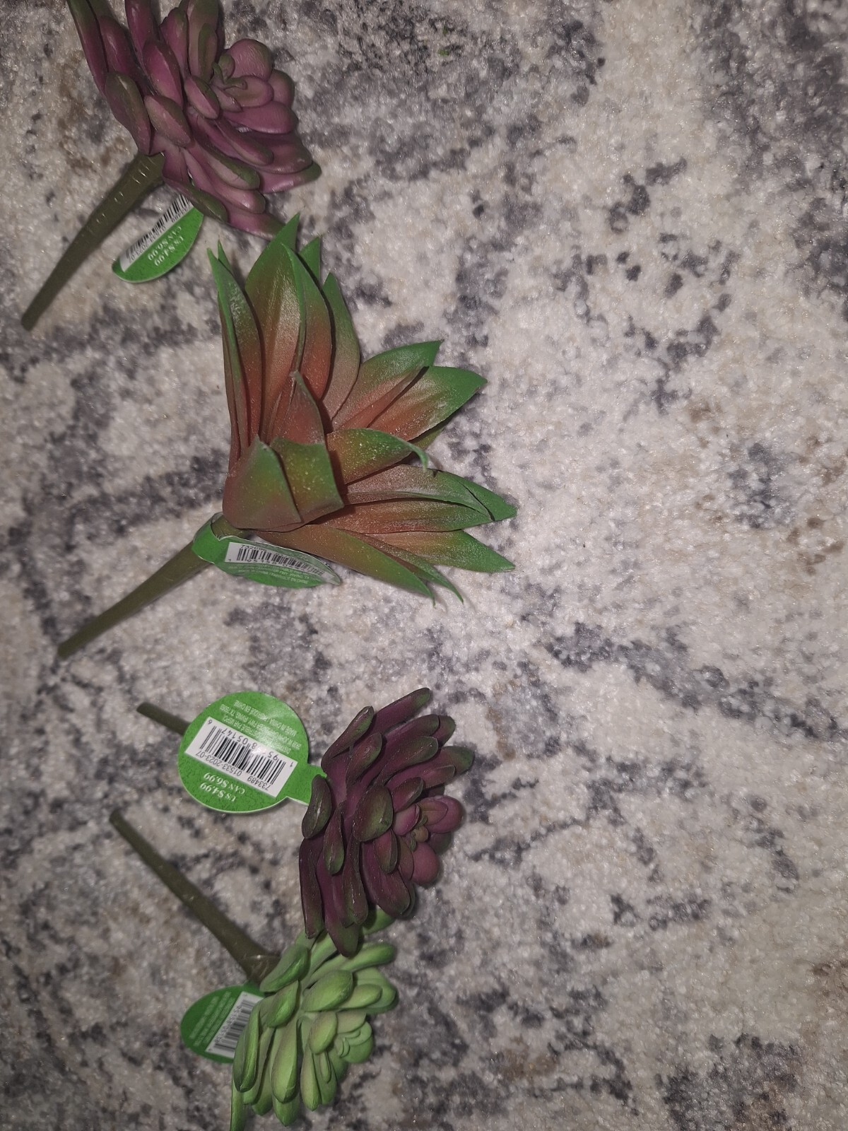 Plastic Faux Flower Lot Of Around 25 Pieces Most Are New With Tags.