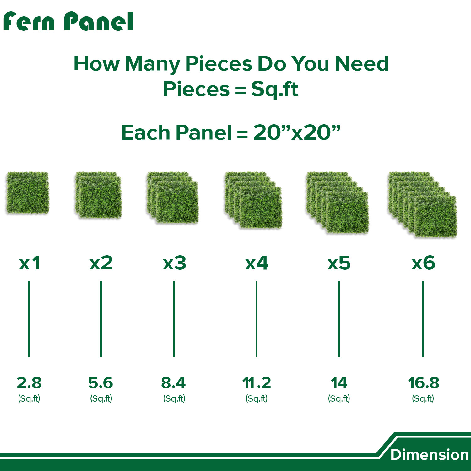 Artificial Fern Leaf with cover back Privacy Fence Screen Home Decor Hedge
