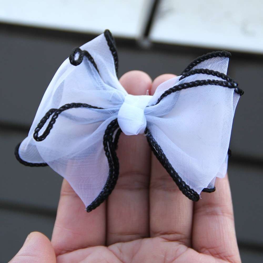 8.5cm Yarn Bows Organza Ribbon Bow Flowers for Bouquet Gift Wrapping Handwork