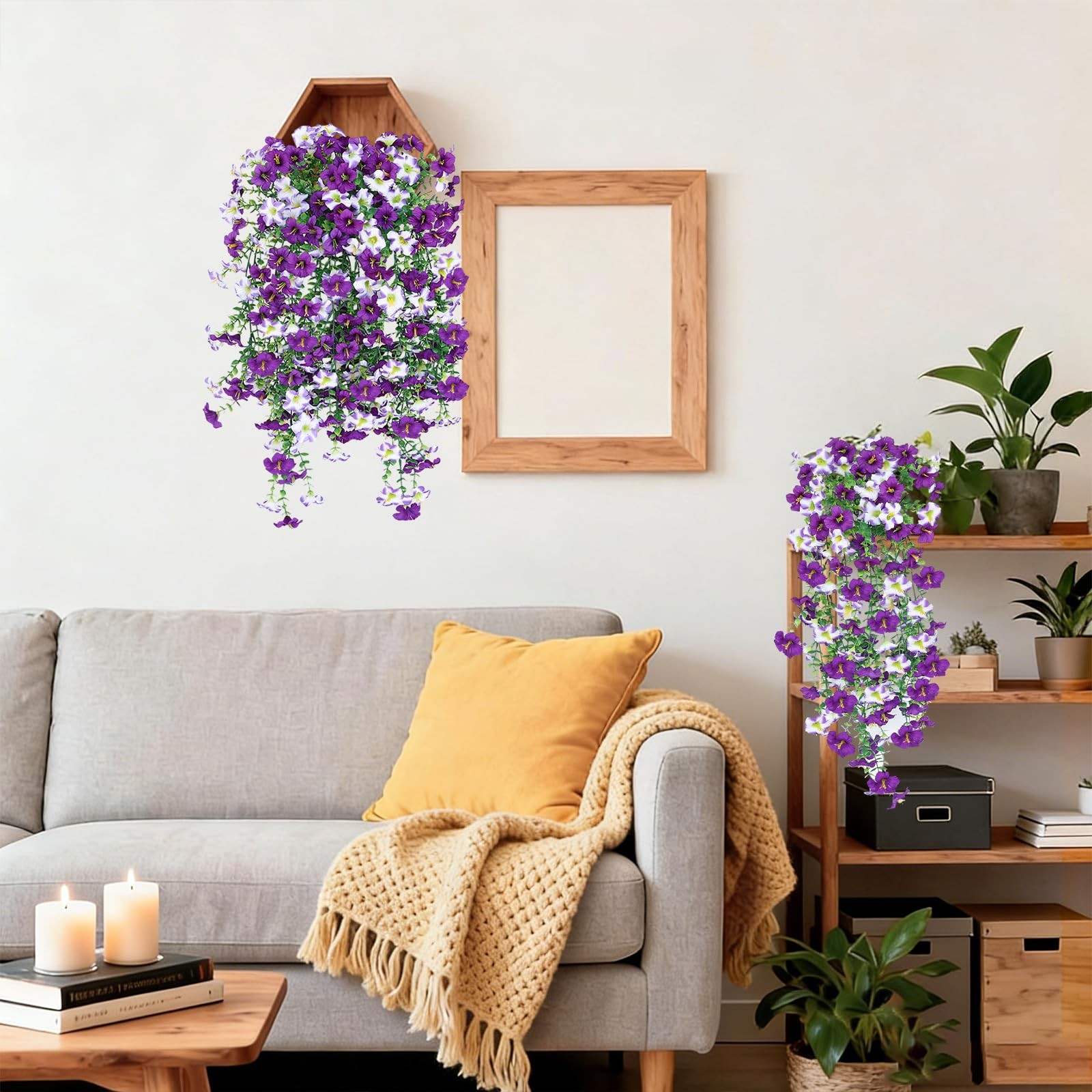 Vibrant Silk Artificial Flowers for Outdoors with Realistic UV Resistant Fake…