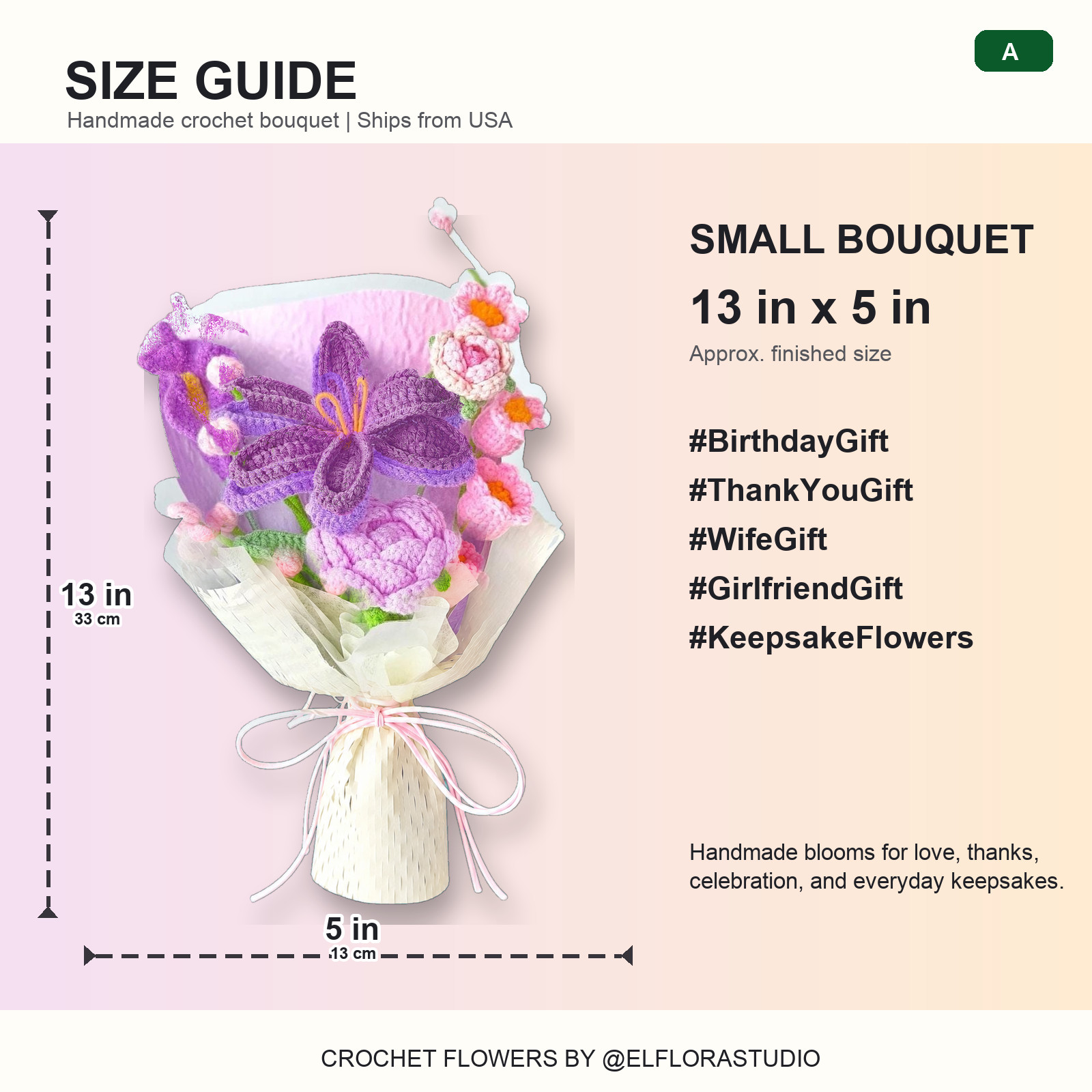 Bloom Haze Handmade Crochet Flower Bouquet Yarn Gift Decor