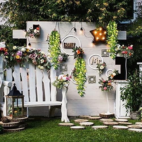 3 Packs LED Artificial Hanging Plants, 3.6 Ft Fake Hanging Plant, Ivy Vine Fake