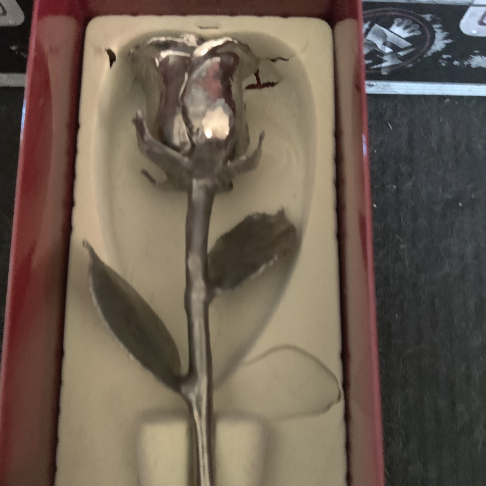 Living Gold Real Rose Dipped In Platinum