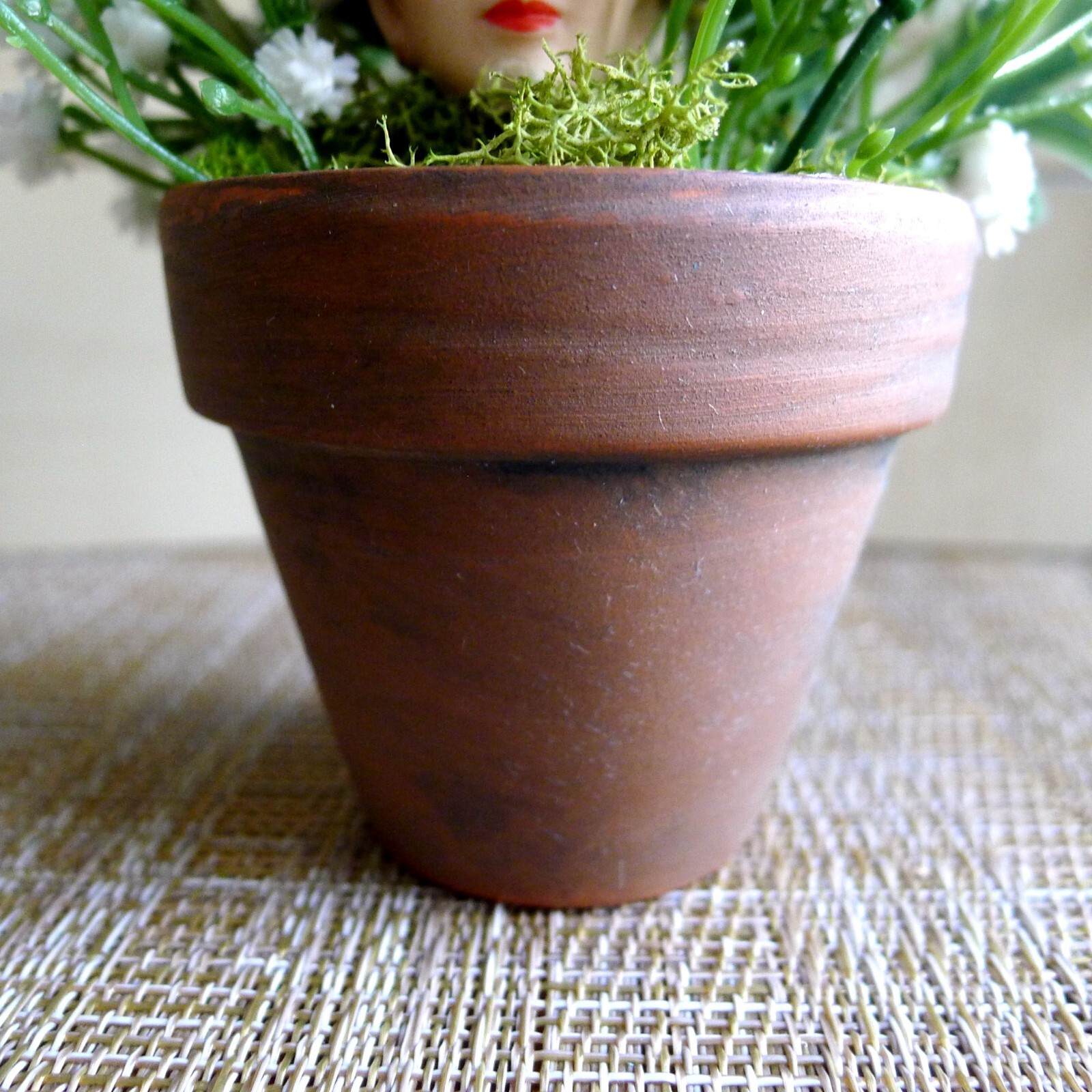 Mixed Media Floral Arrangement Weird Art Assemblage Has Anyone Seen Auntie? OOAK