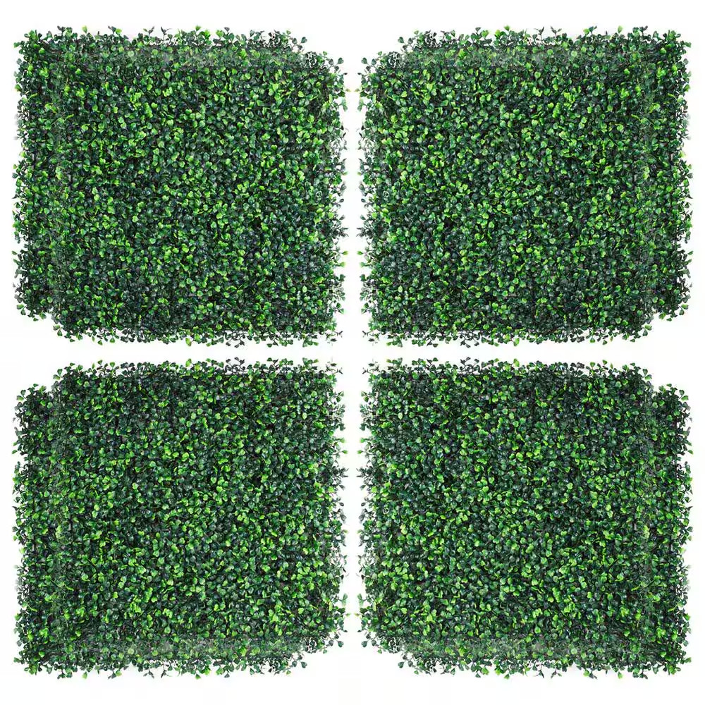 12 Packs 20 X 20 X 1.78 Inch Grass Wall Panels Artificial Boxwood Hedge Greenery