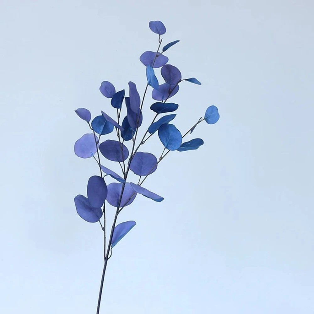 Artificial Eucalyptus Long Stem Leaves Money Plant Wall Home Wedding Decor