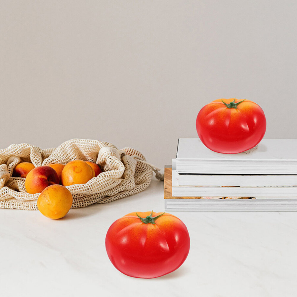 8 Pcs Imitation Tomato Foam Plastic Toddler Vegetables Fake Simulation Models