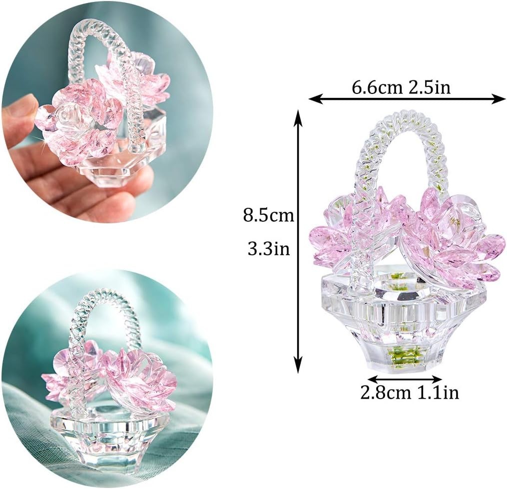 Versatile Pink Crystal Rose Gift – Ideal for Valentine’s Day or Any Occasion