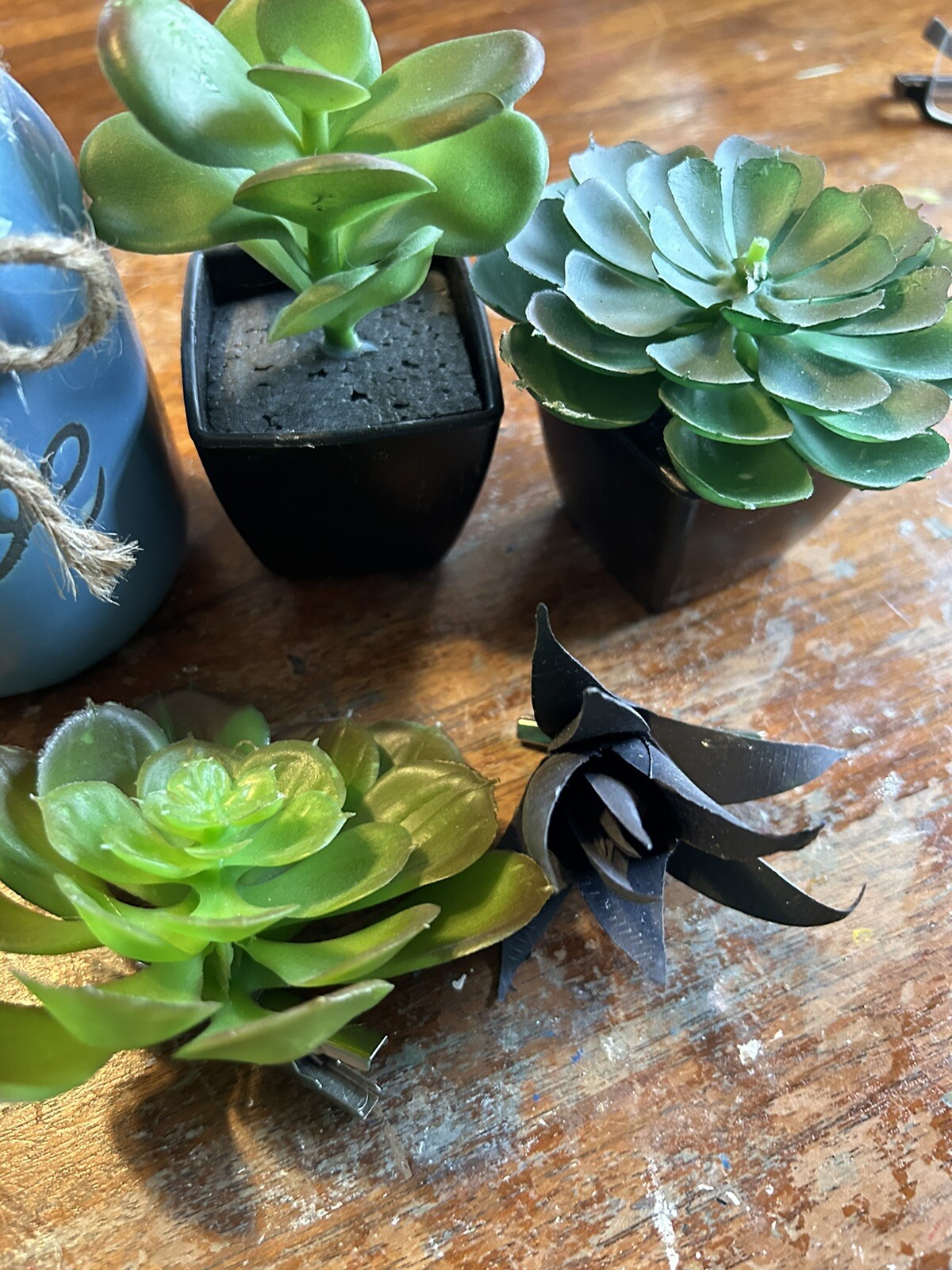 succulent Faux Assortment Small For Tiered Tray Lot